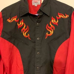 EMBROIDERED WESTERN STYLE SHIRT